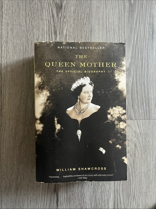 Vintage Other - The Queen Mother by William Shawcross - Black & Cream Paperback